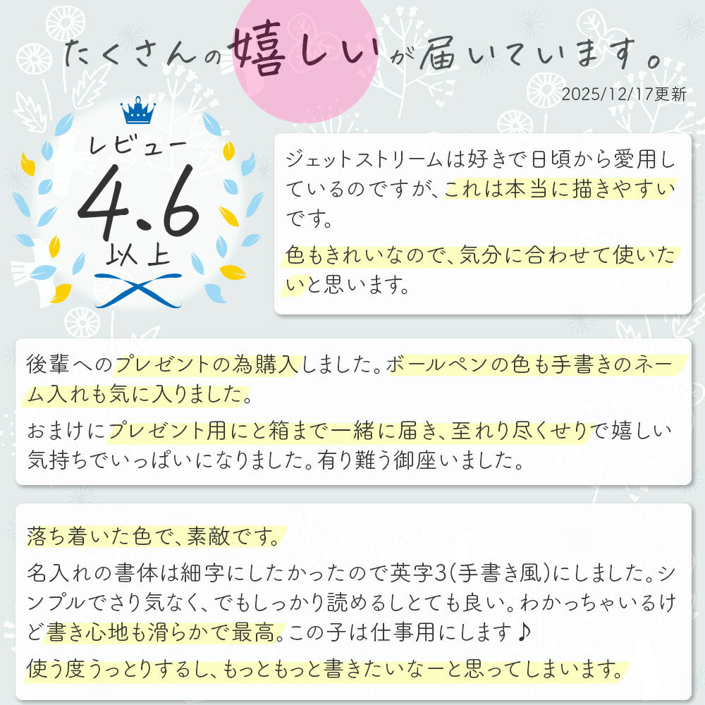 名入れ ジェットストリーム ライトタッチ インク 4&1