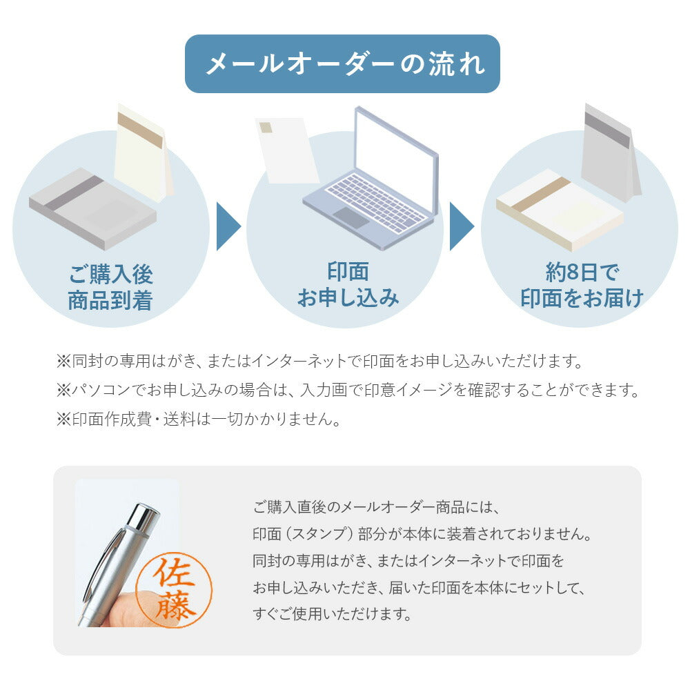 シャチハタ ネームペン プリモ メールオーダー式 印鑑付きボールペン はんこ 認印 9mm(メールオーダー式)
