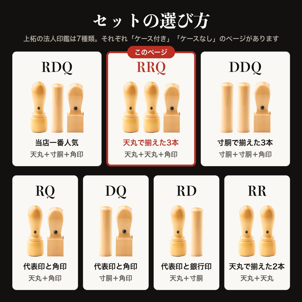 セットの選び方 7種類