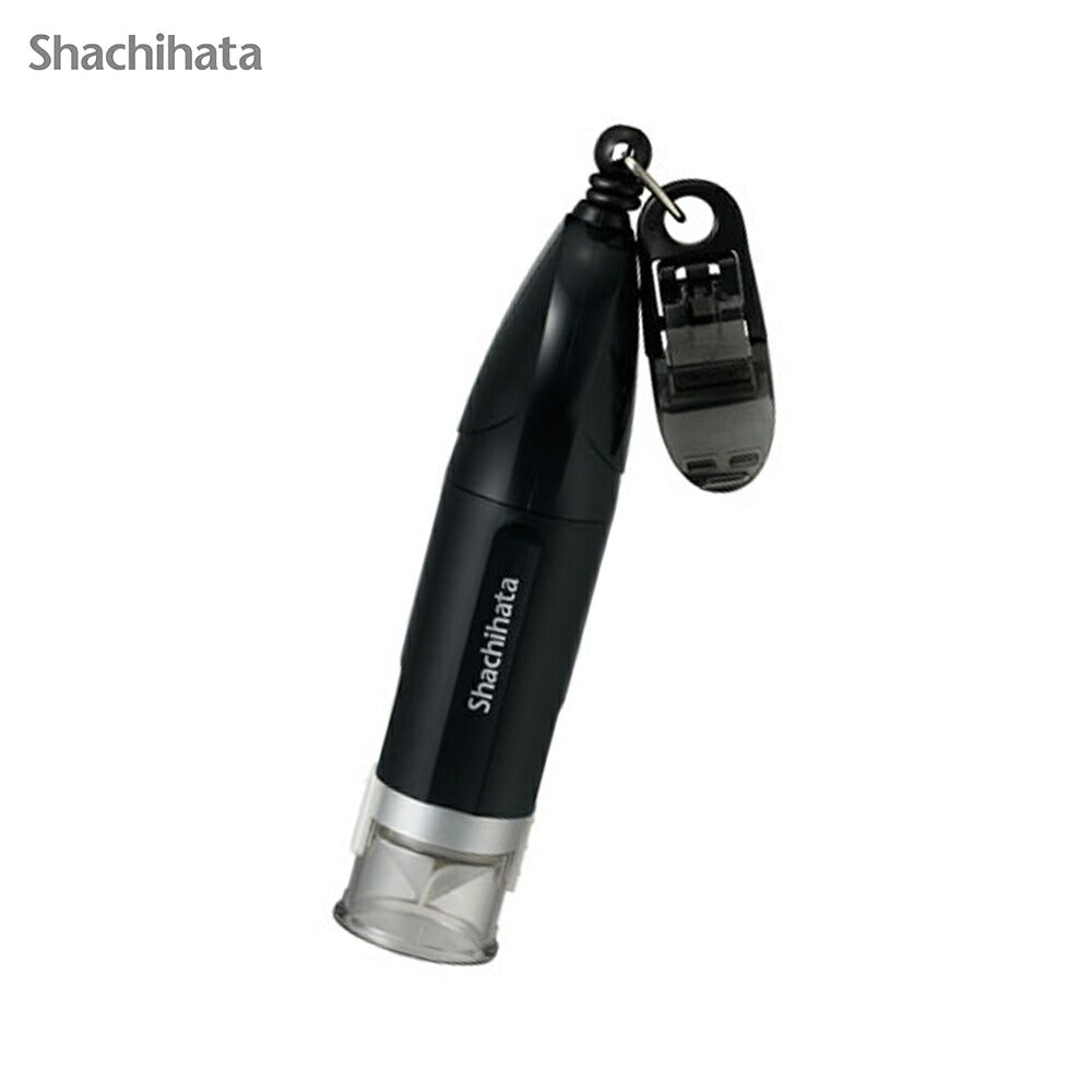 シャチハタ キャップレス9 リール式 認印 9mm ネーム印 リールストラップ クリップ付 キャップ不要(メールオーダー式)