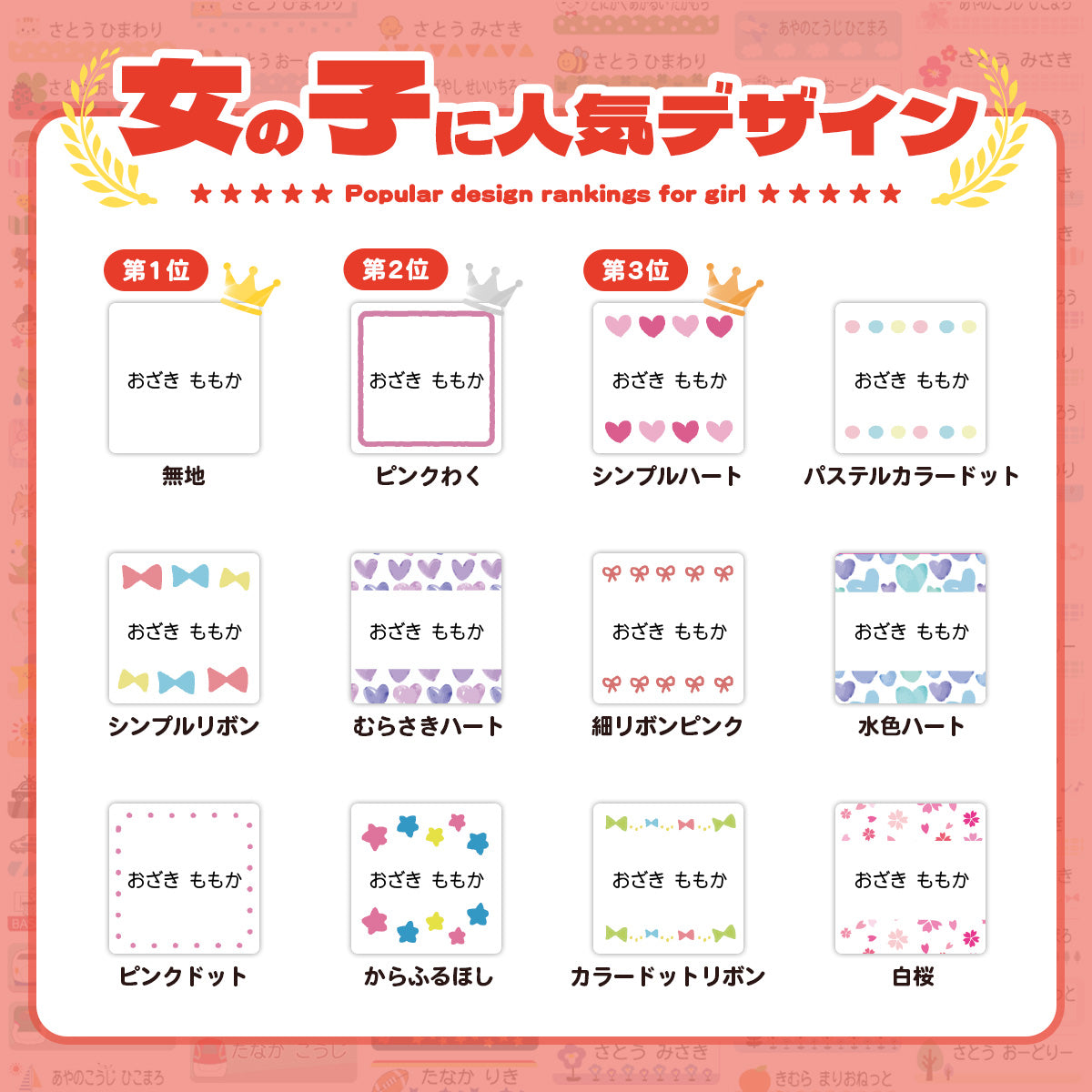 布にアイロン無しで貼れる 布用 名前シール ノンアイロン タグ用 布用 シンプル お名前シール