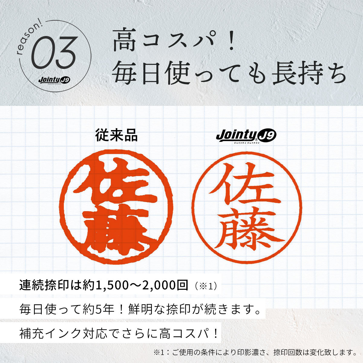 ジョインティ 回転式ネーム印 （Jｏｉｎｔｙ J９） 【6mm丸/訂正印用】