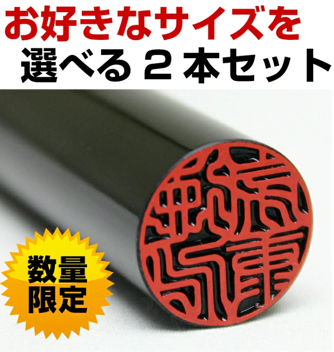 印鑑 はんこ 実印 銀行印 認印 黒水牛 2本セット認印付き【 10.5～15.0mm】 高級もみ皮印鑑ケース付 認印付 送料無料 10年間保証 個人印鑑 ハンコ いんかん 就職祝い 印鑑セット 会社印 ギフト 祝い プレゼント