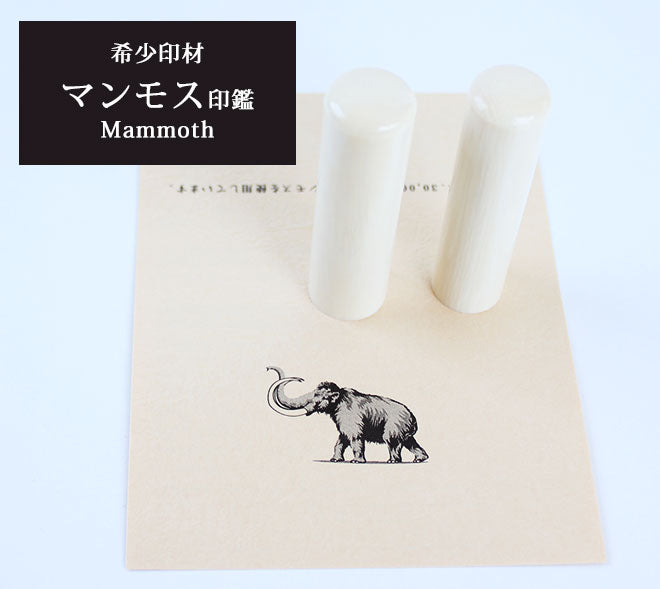 マンモス 高級もみ革印鑑ケース付 【12.0mm】