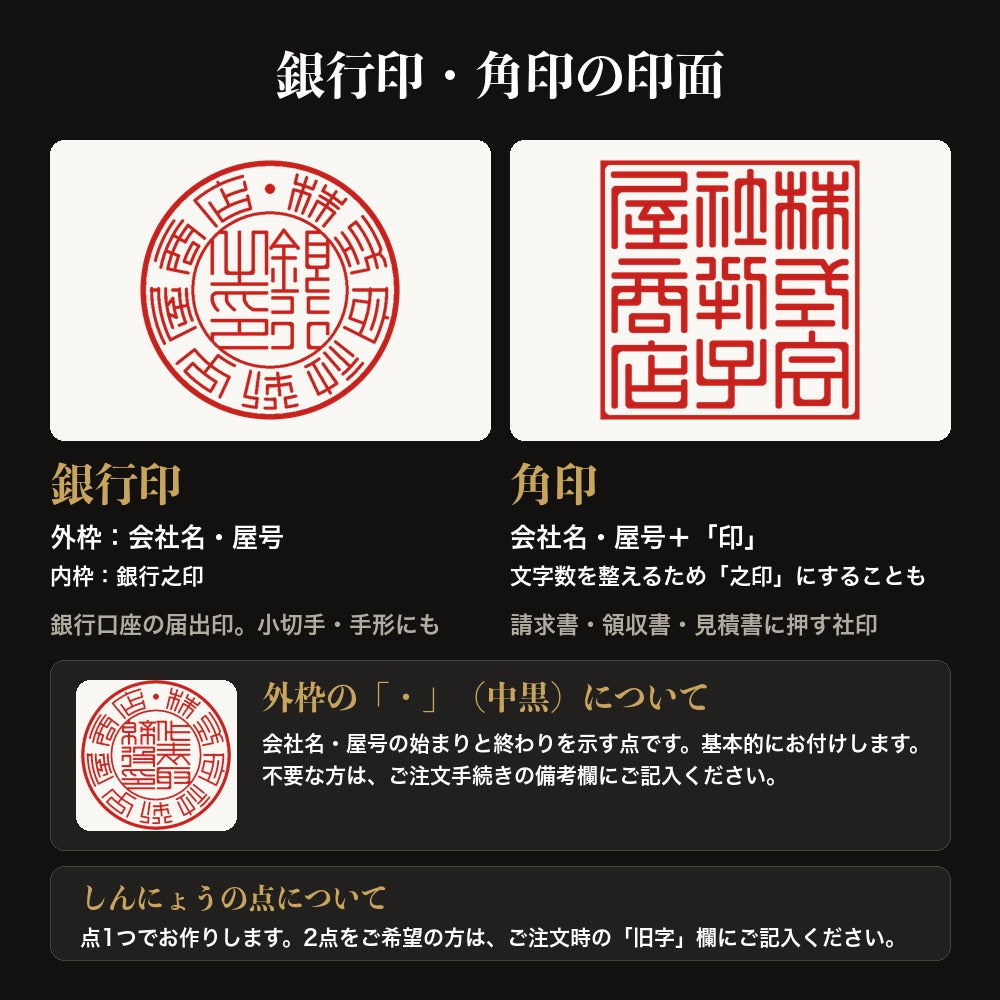 印面と中黒