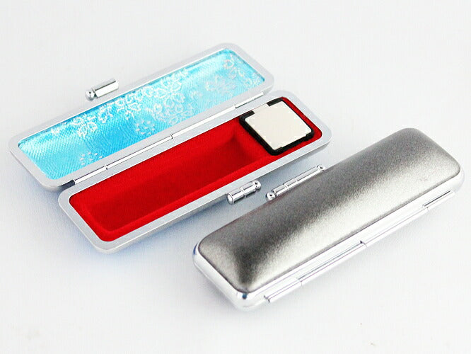 メタリック印鑑ケース 【10.5mm用】 チタンシルバー