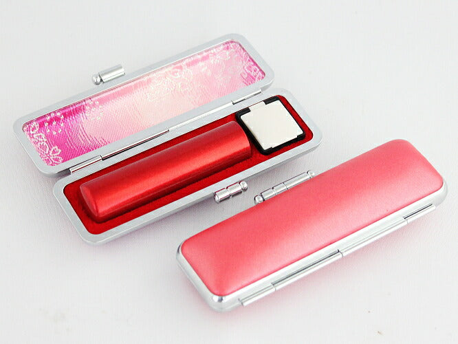 カラー天然本水牛 パステルケース付（レッド） 【15.0mm】 メタリックレッド