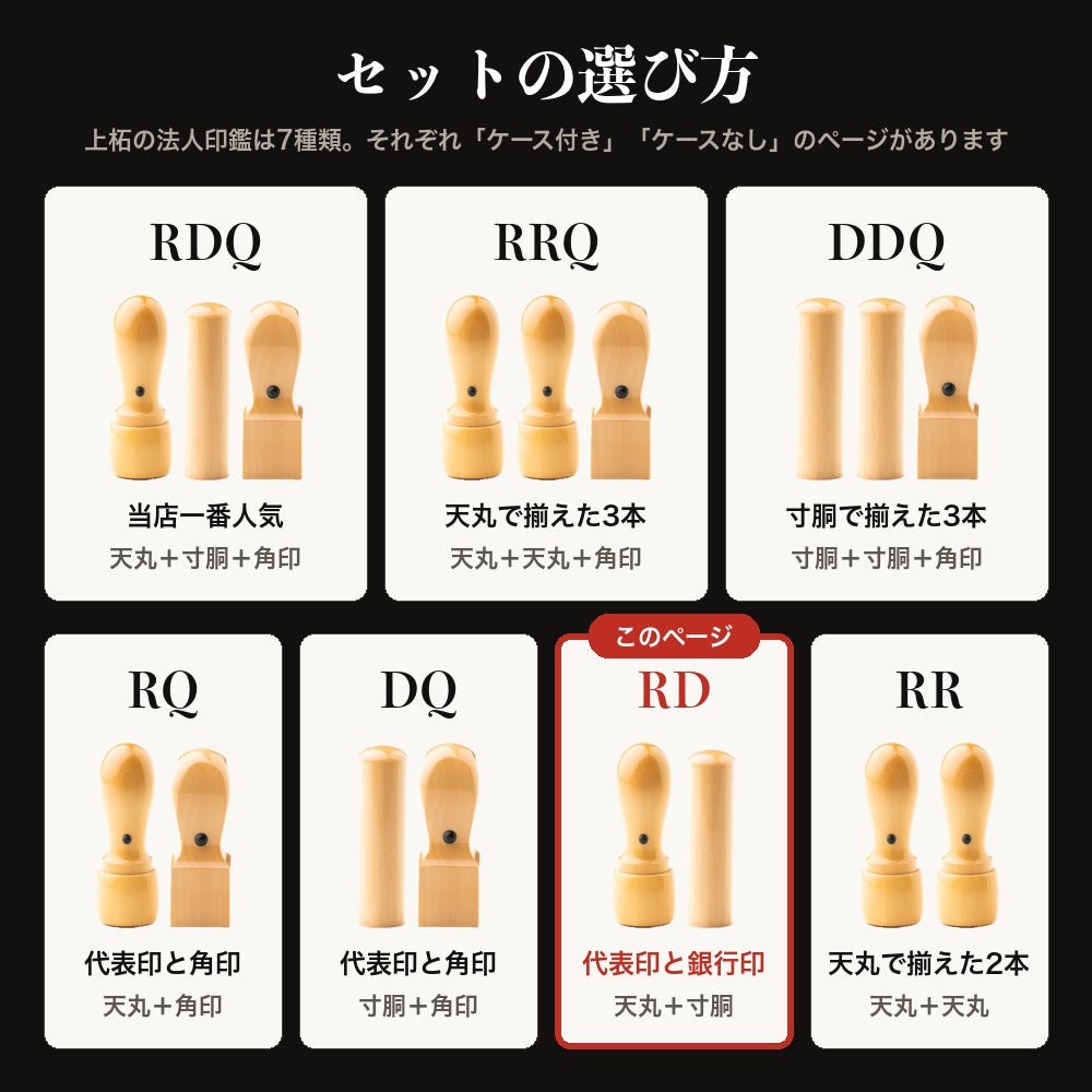 セットの選び方 7種類