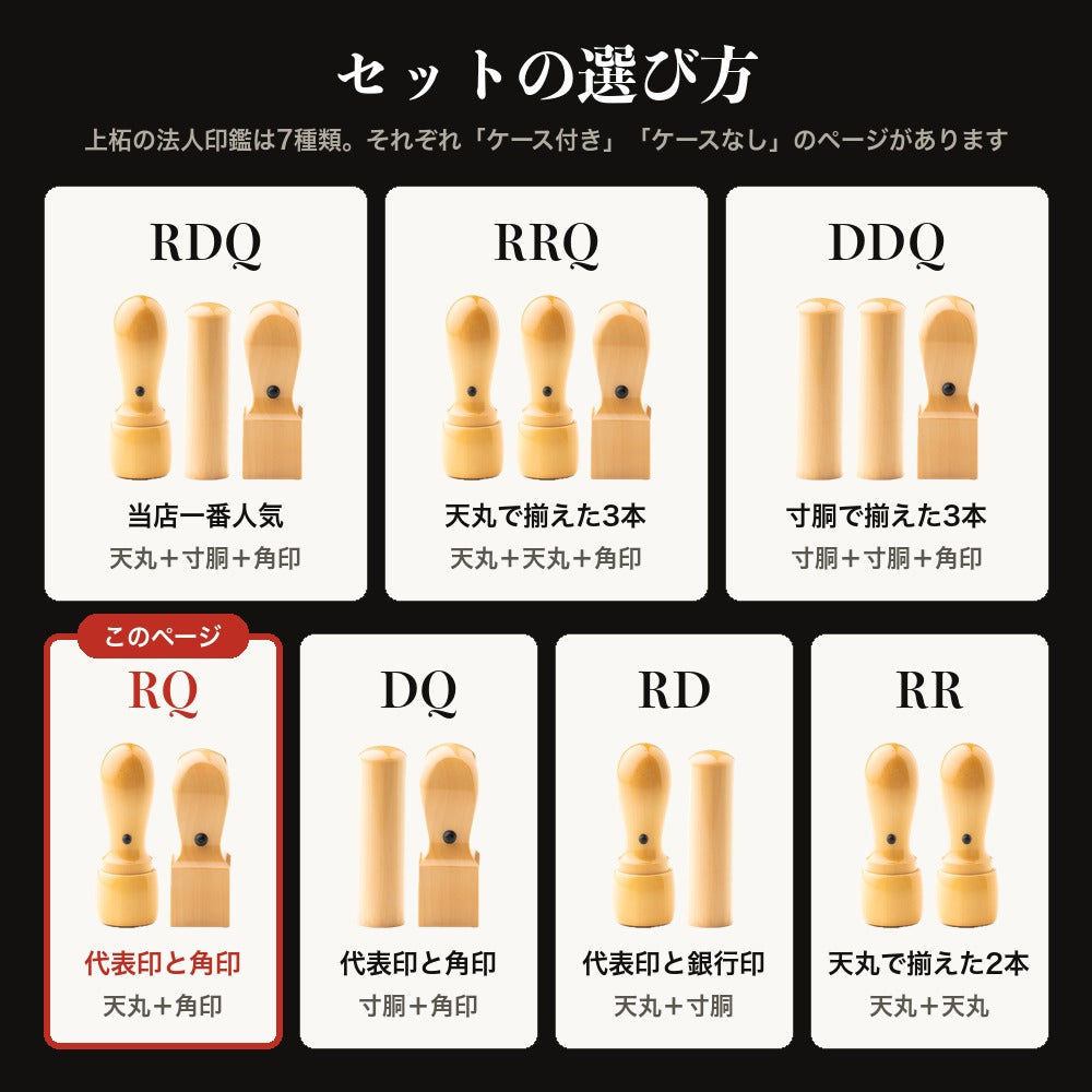 セットの選び方 7種類