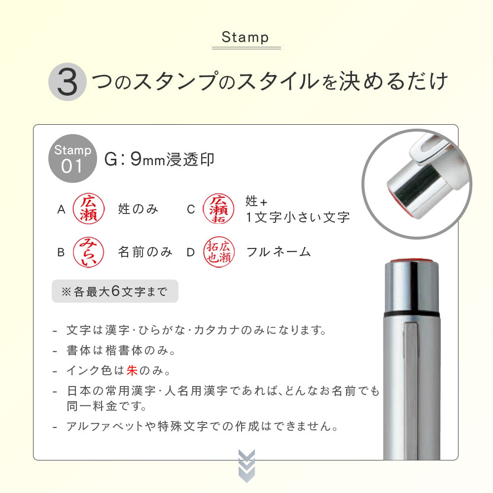 NEOタニエバーGTK ネーム印+訂正印+認印の一本3役 印鑑 ネーム印 修正印