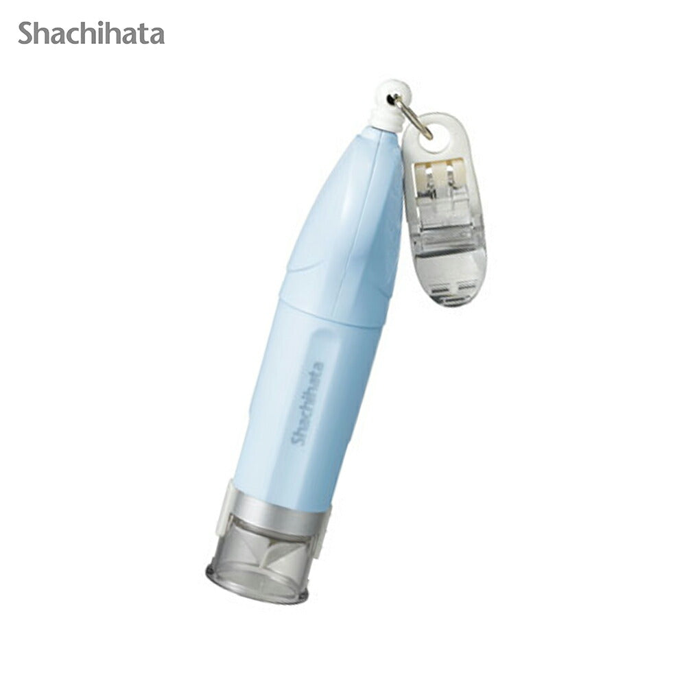 シャチハタ キャップレス9 リール式 認印 9mm ネーム印 リールストラップ クリップ付 キャップ不要（メールオーダー式）