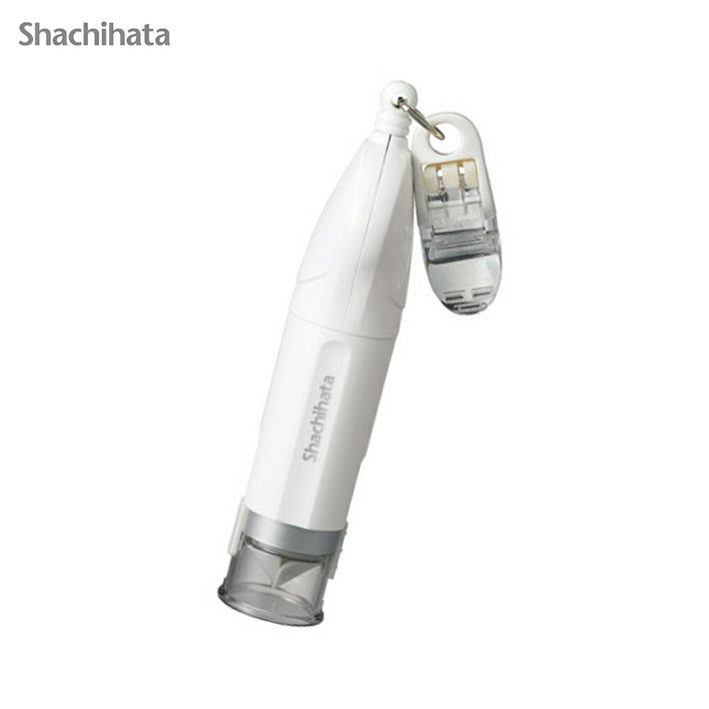 シャチハタ キャップレス9 リール式 認印 9mm ネーム印 リールストラップ クリップ付 キャップ不要（メールオーダー式）