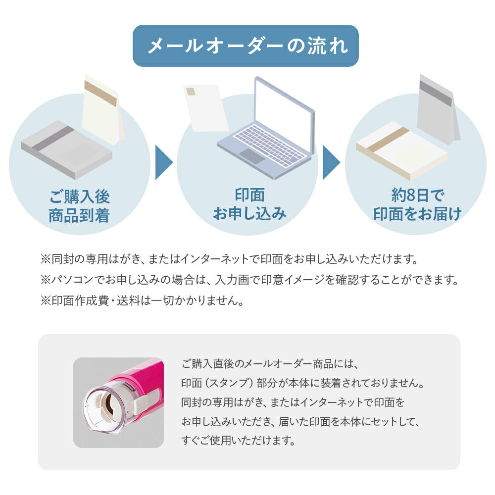 シャチハタ ネーム6 キャプレ 訂正印 6mm キャップレス 狙い押し 連続押し 認印 パステルカラー（メールオーダー式）